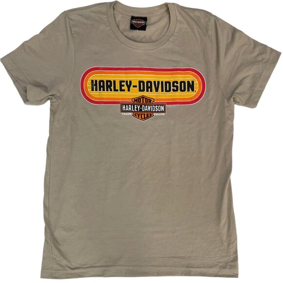 NWT Harley-Davidson Men's Repeat Tan Short Sleeve T-Shirt Tan Size XL